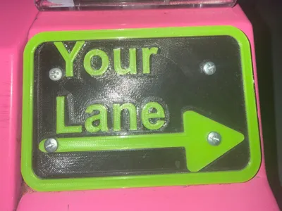 Your Lane with arrow