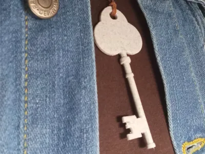 Old key necklace