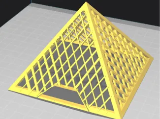 Piramide del Louvre (Con base)