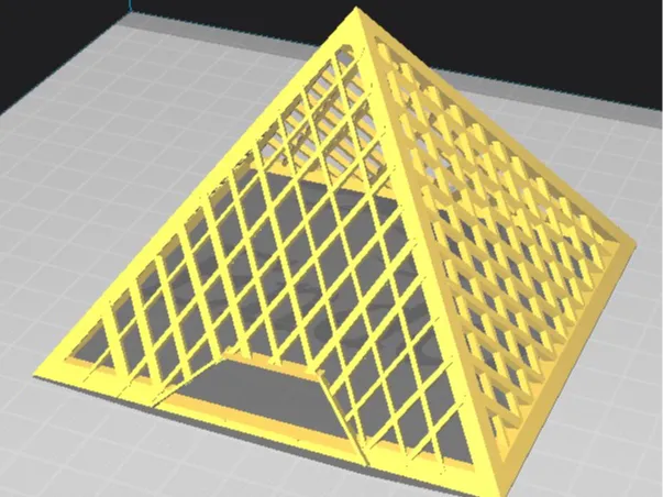 Piramide del Louvre (Con base)