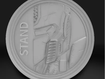 one shall stand and one shall fall keychain