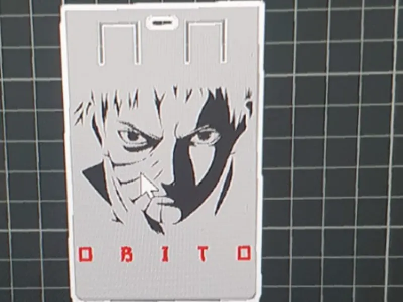 porta badge volto Obito
