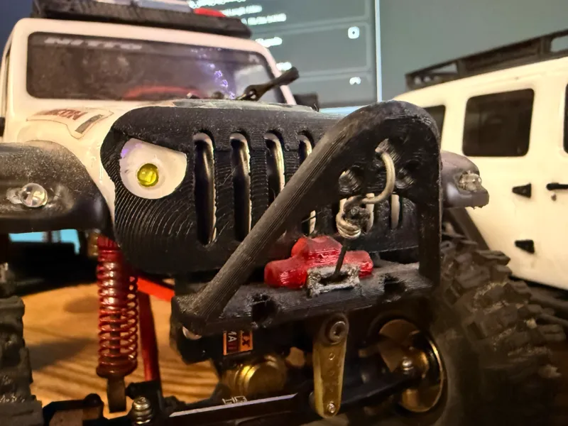 SCX26 Bumper With Winch