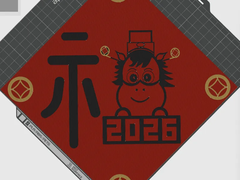 马年福字斗方