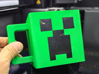 Creeper Mug Minecraft Mug Mug Pre-colored, no AMS needed