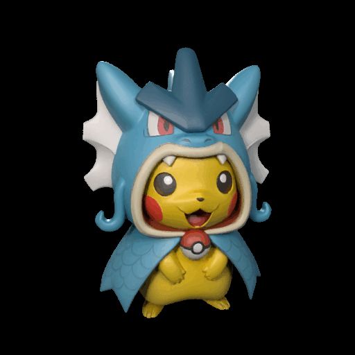 Pikachu with Gyarados cosplay