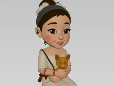 Frau mit Katze