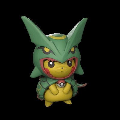 Pikachu with Rayquaza cosplay