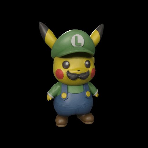 Pikachu with Luigi cosplay