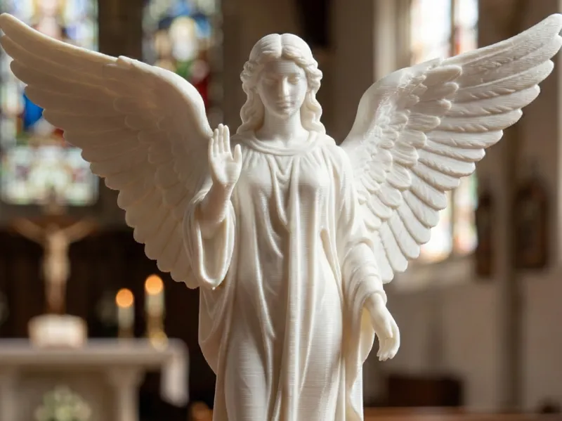 Angelo Benedicente Realistico Presepe 3D 