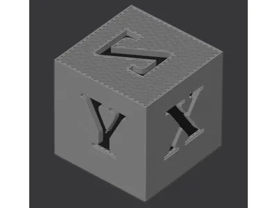Calibration cube (XYZ) fast print