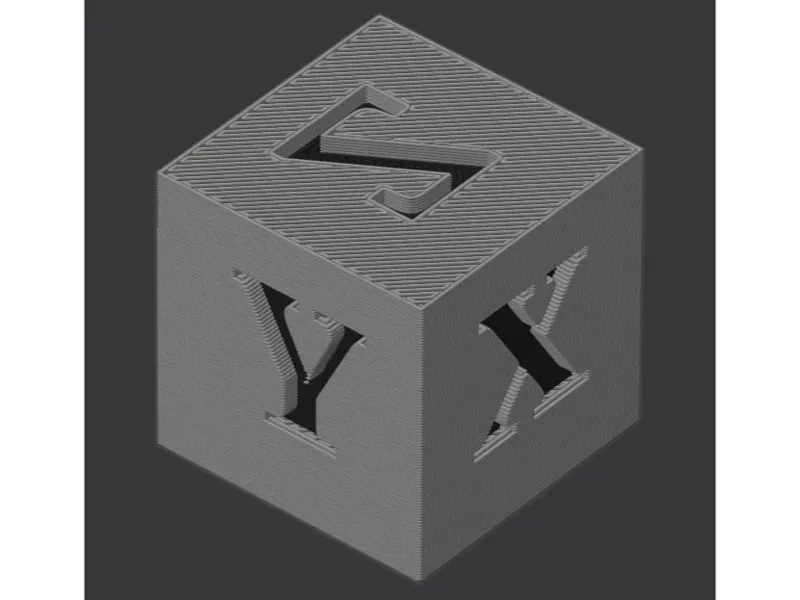 Calibration cube (XYZ) fast print