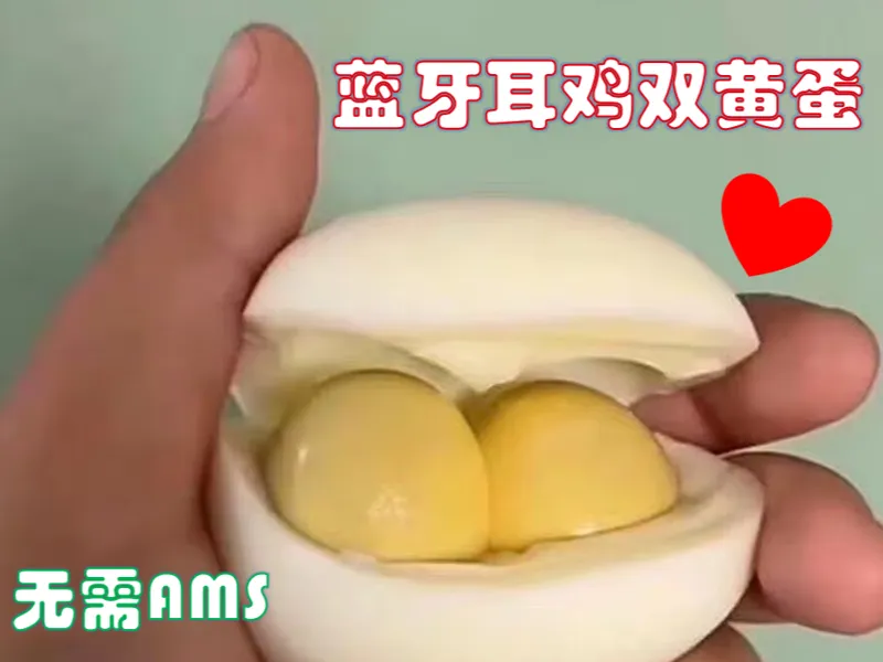 蓝牙耳鸡双黄蛋（无需AMS）蓝牙耳机 双黄蛋 整蛊
