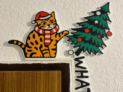 Bengalo Christmas Cat Door Frame