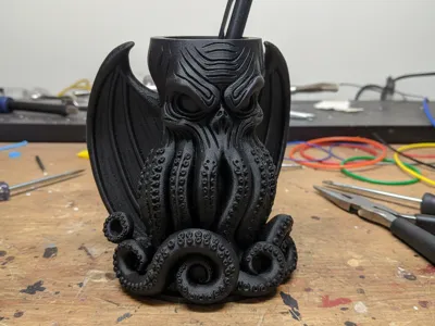 Winged Cthulhu Pen Holder