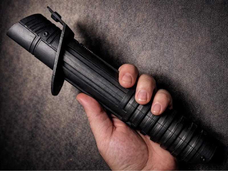 The Darksaber with optional yardstick blade slot