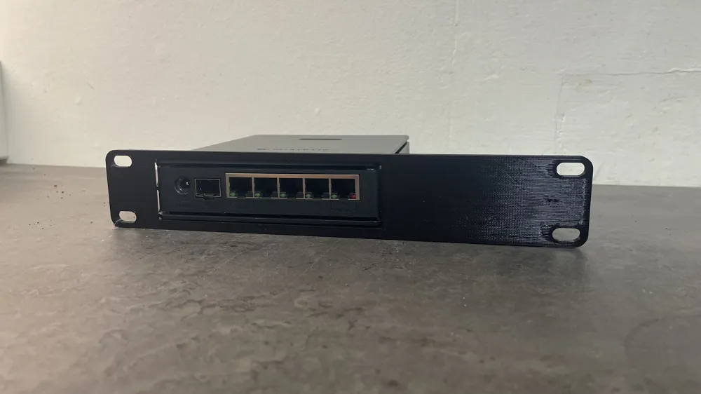 Mikrotik hAP ax S 10″ inch rack mount - Free 3D Print Model - MakerWorld