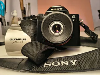 Olympus Mju:II lens adapter to sony NEX