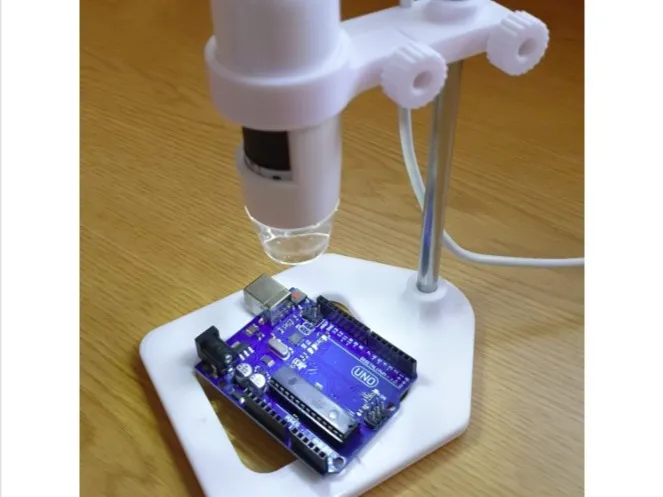 Soporte microscopio electrónico-Microscope support