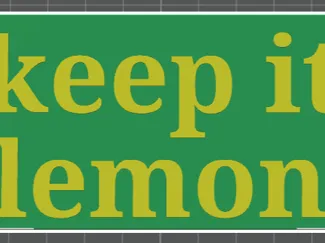 keep it lemon