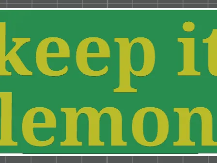 keep it lemon