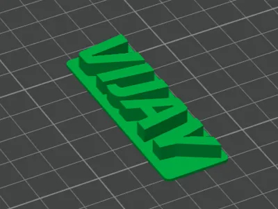 VIJAY 3D TEXT