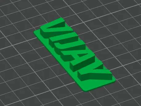 VIJAY 3D TEXT