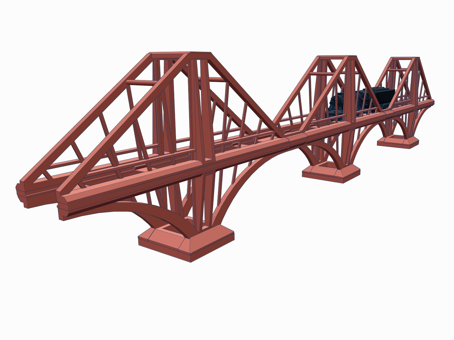 3Dプリント カンチレバー鉄道橋 - Nスケール - 無料3Dモデル -MakerWorld