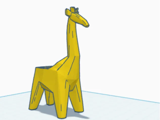 giraffe flower pot