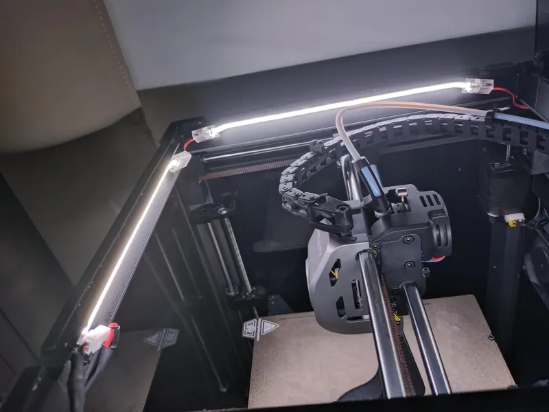 K1/K1C Lid Riser with LED strip integration (40mm)