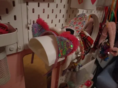 Kids Headband Holder for IKEA Skadis pegboard