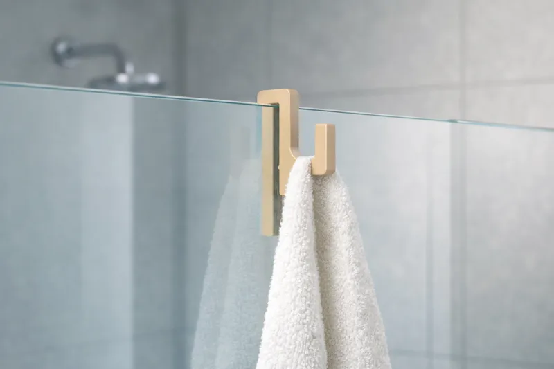 Towel Hook for Shower Glass