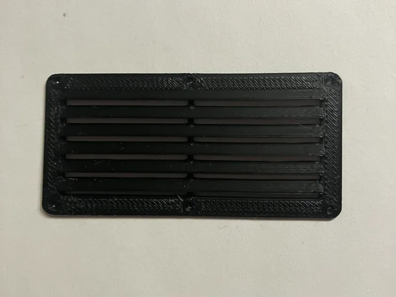 Vent cover with flat back