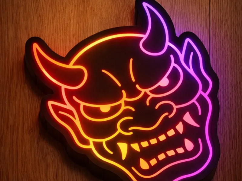Yokai Oni Led Lampe