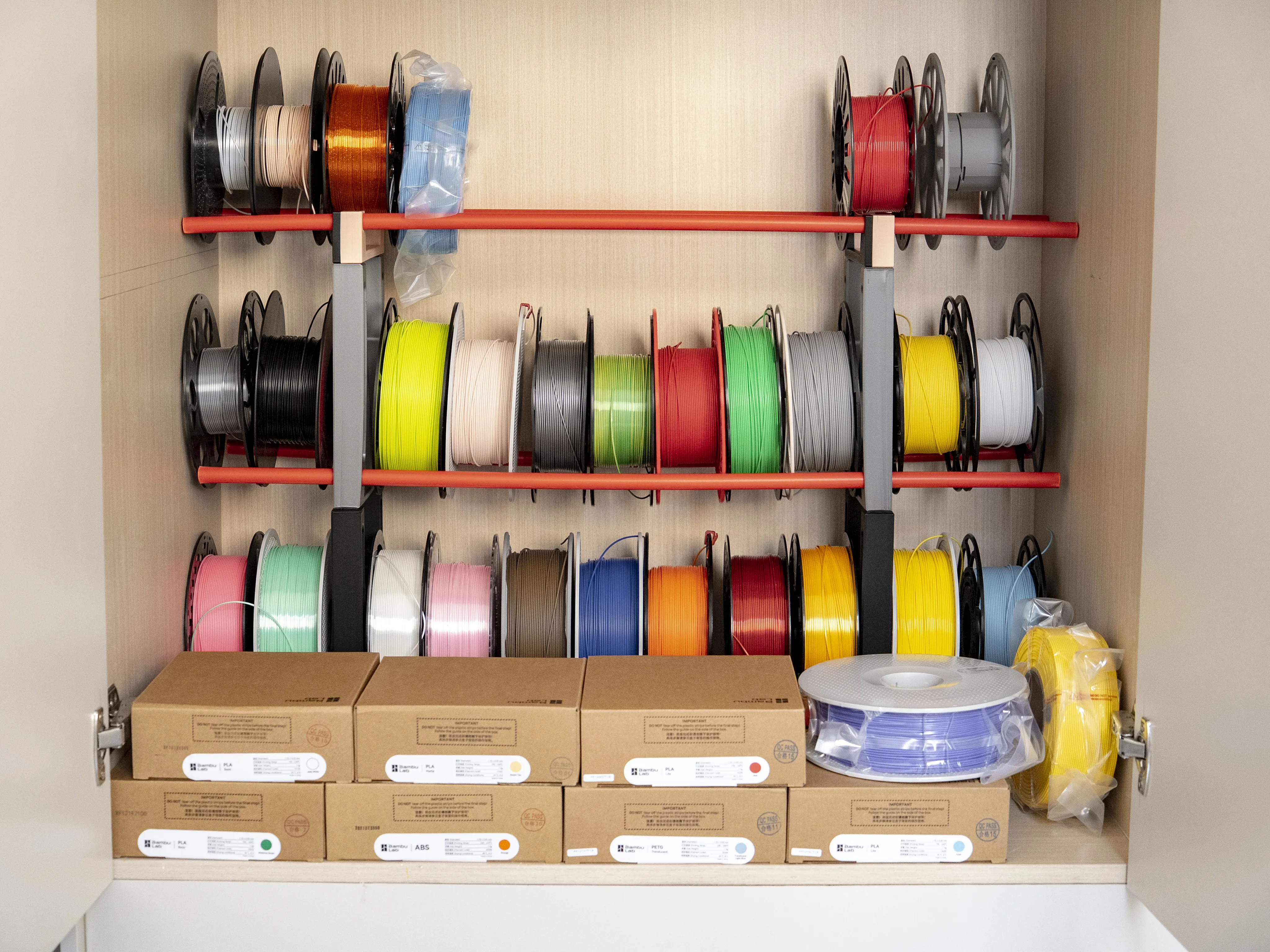 Stackable Filament Storage Rack - Free 3D Print Model - MakerWorld