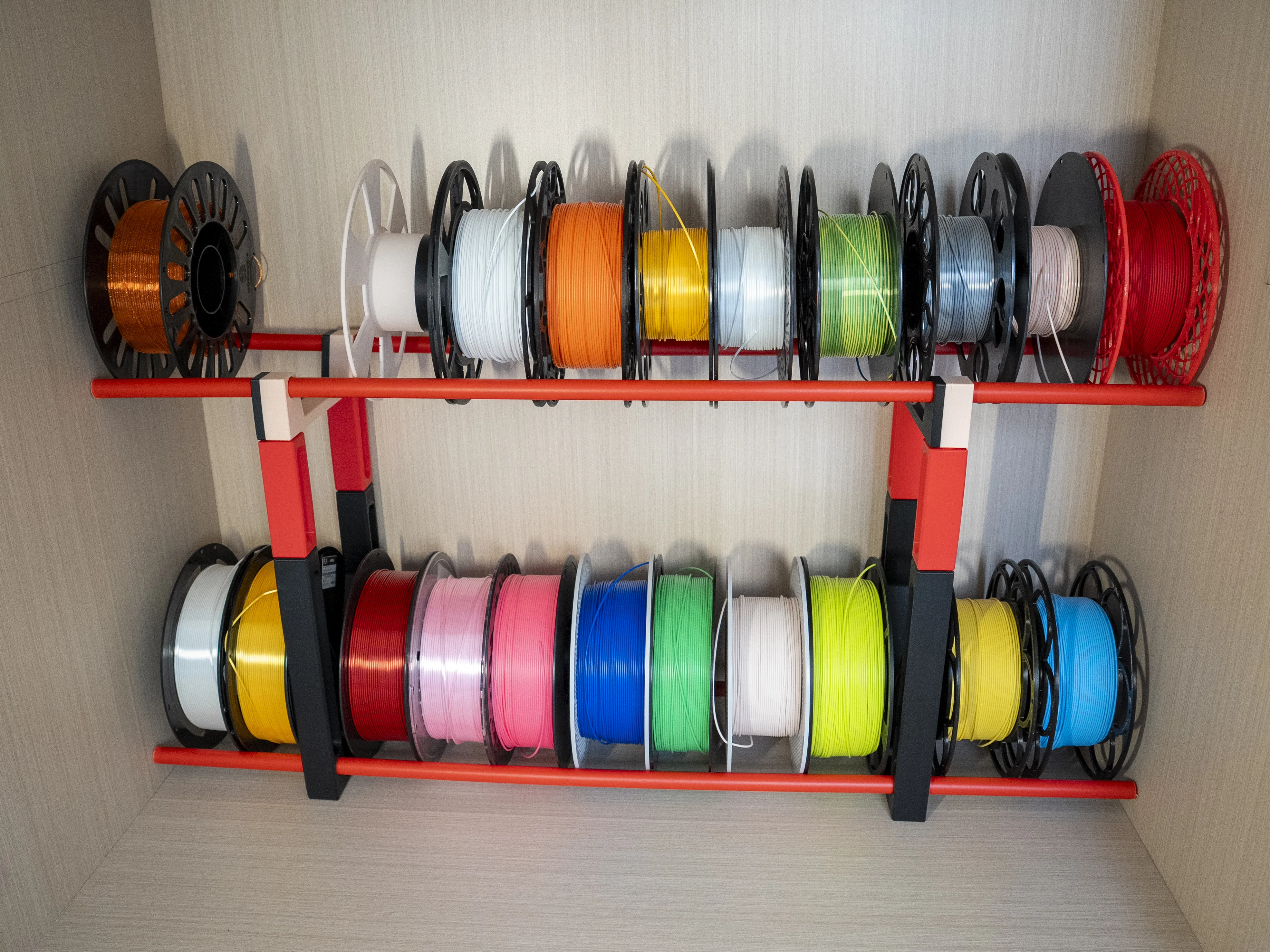 Stackable filament rack - Free 3D Print Model - MakerWorld