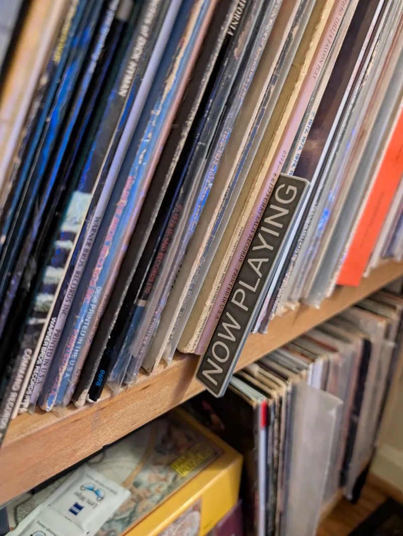 "Now Playing" Record Place Holder