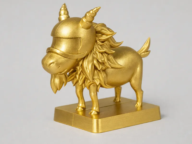 Golden Goat Fantasy Football Trophy Topper