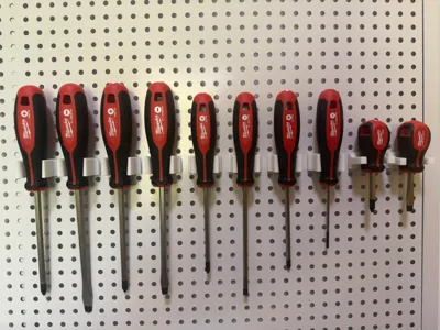 Milwaukee Screwdriver Pegboard Holder