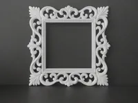 Cadre carré baroque orné — photo 1