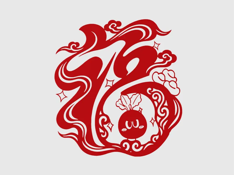 五月天卜卜 福 窗花 新年窗花 