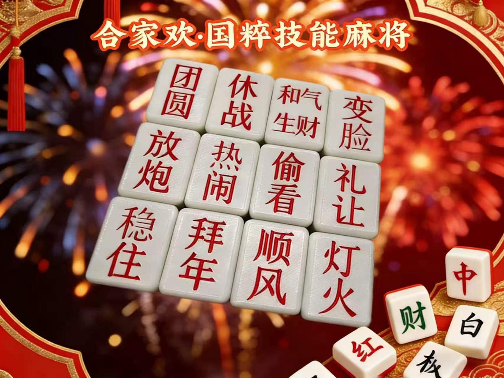 !Family Fun: National Essence Skill Mahjong!