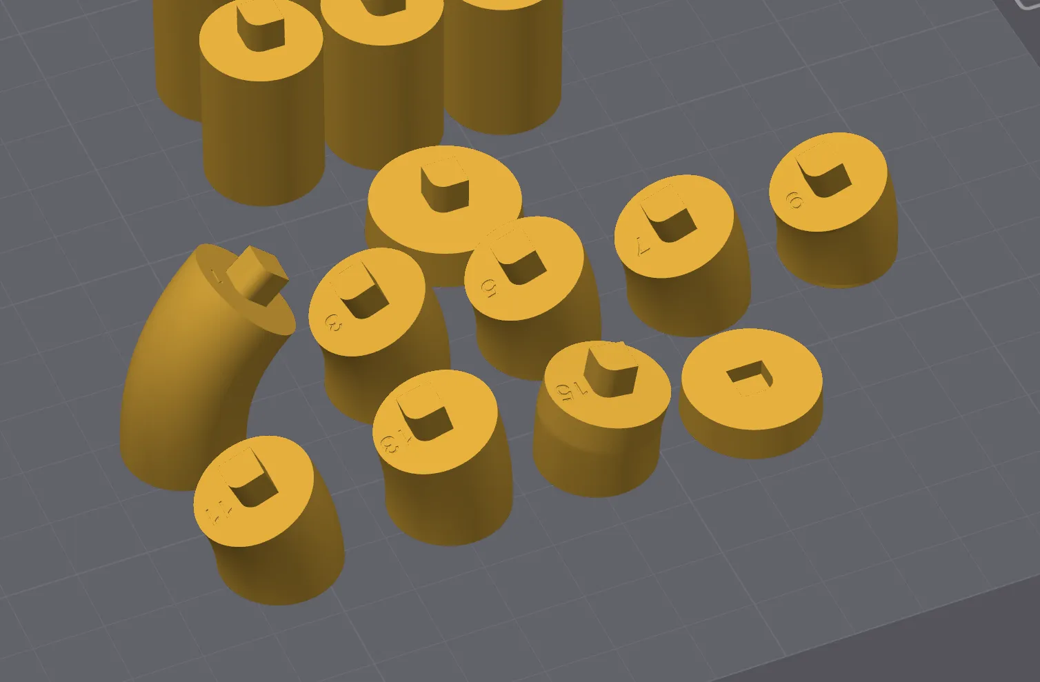 Numbered assembly joints