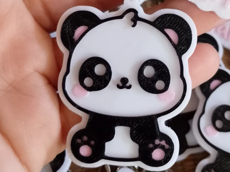 Llavero oso panda tierno