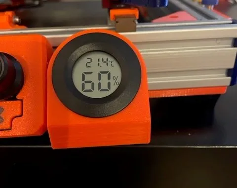 Aluminum profile hygrometer mount