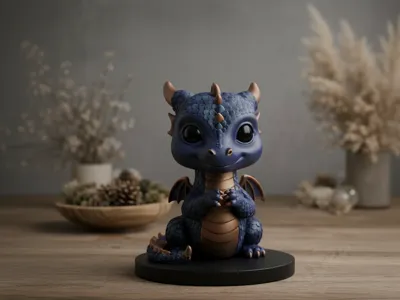Cute Baby Dragon Figurine