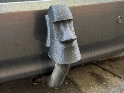 Moai Head for Tow Bar with Safety Lock