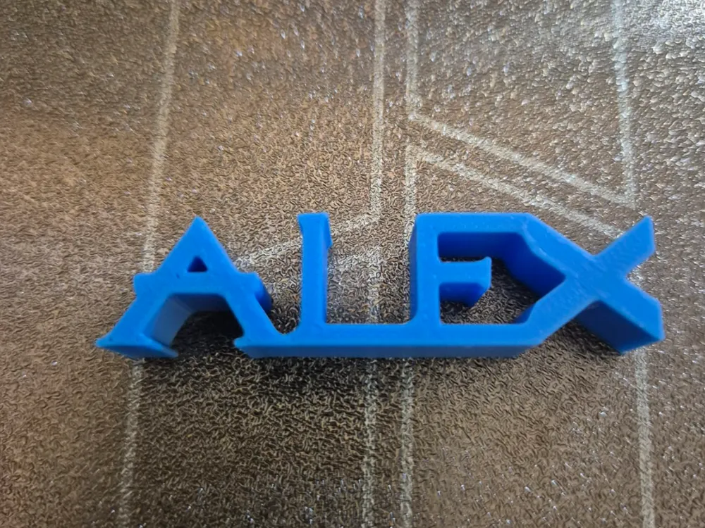 ALEX NAME TAG - Free 3D Print Model - MakerWorld