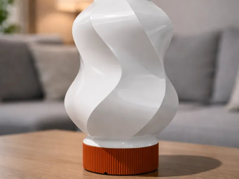 curved decorative lamp