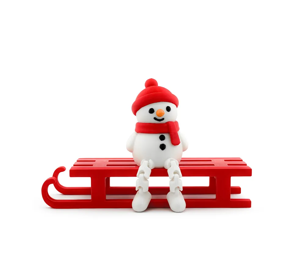 Articulated Christmas Snowman - Free 3D Print Model - MakerWorld